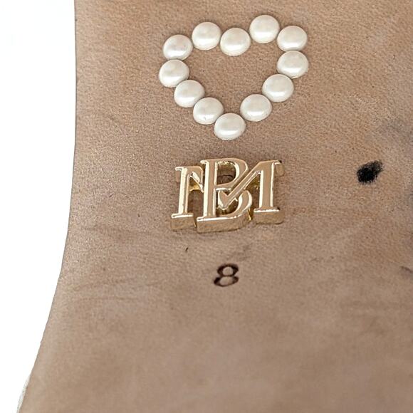 Badgley Mischka Jayleen Chunky Platform Sandals Women's White Size US8 EU38.5 - Picture 9 of 13